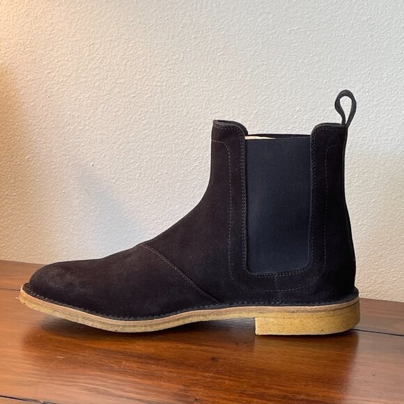 Bottega Veneta Dark Navy Suede Leather Men's Ankle Boots, 312345, many sizes - Picture 1 of 11